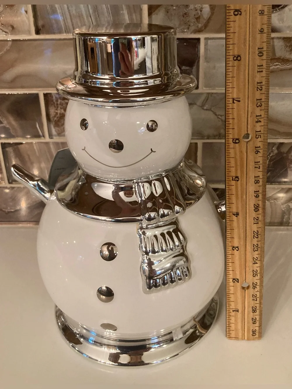 NWT Bath & Body Works 2008 Slatkin Snowman Candle